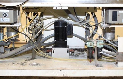 Mateer Burt Model 4020 Dual Head S/S Powder Auger Filler w 4.5in Wide Conveyor