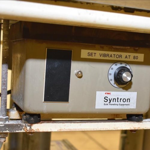 Mateer Burt Model 4020 Dual Head S/S Powder Auger Filler w 4.5in Wide Conveyor