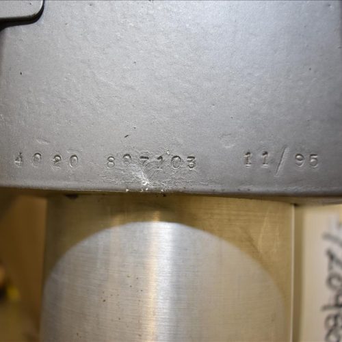 Mateer Burt Model 4020 Dual Head S/S Powder Auger Filler w 4.5in Wide Conveyor