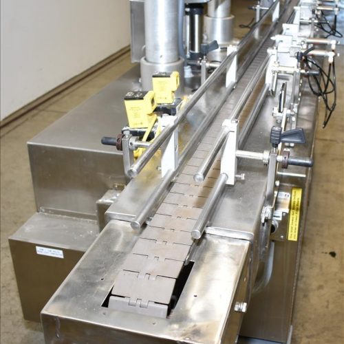 Mateer Burt Model 4020 Dual Head S/S Powder Auger Filler w 4.5in Wide Conveyor