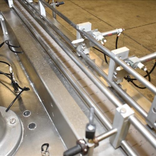 Mateer Burt Model 4020 Dual Head S/S Powder Auger Filler w 4.5in Wide Conveyor