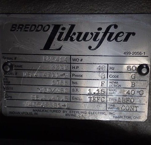 300 Gallon Breddo Model LDD300 S/S Likwifier