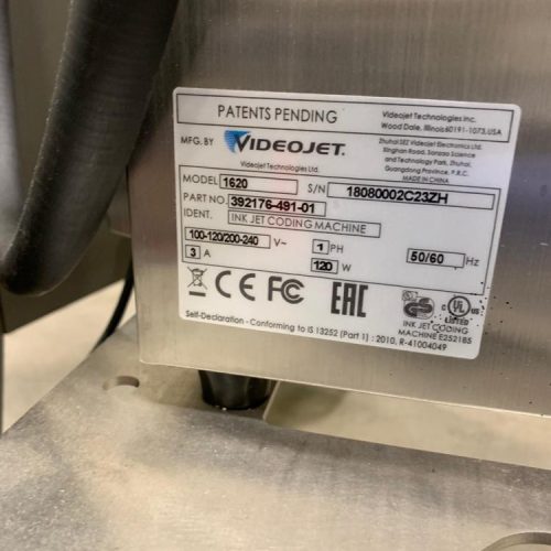 Videojet Model 1620 Inkjet Coder