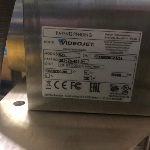 Videojet Model 1620 Inkjet Coder