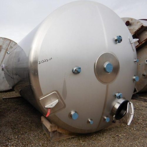 6,500 Gallon Membrane Process & Controls S/S Vertical Insulated Propagation Tank