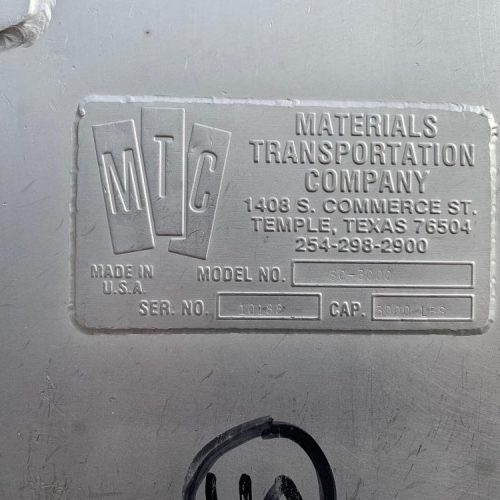 MTC Model SC3000 S/S 3,000 Pound Dual Motion Jacketed Paddle Blender