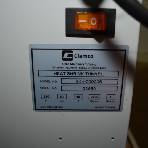 Clamco Model 944000006 Heat Shrink Tunnel