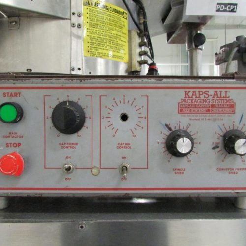 Kaps All Model A2 (6) Quill S/S Spindle Capper with Cap Hopper and Bowl Sorter