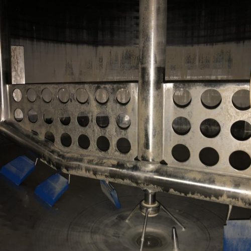 2,500 Gallon Feldmeier S/S Jacketed Sweep Scrape Agitated Tank