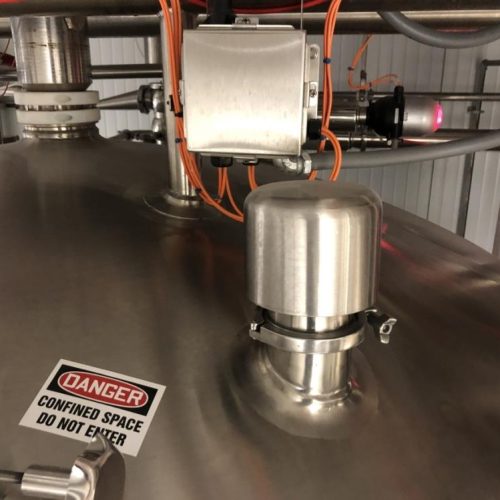 2,500 Gallon Feldmeier S/S Jacketed Sweep Scrape Agitated Tank