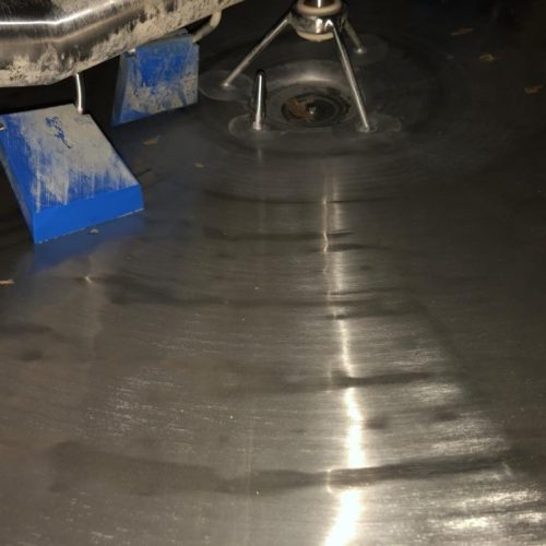 2,500 Gallon Feldmeier S/S Jacketed Sweep Scrape Agitated Tank