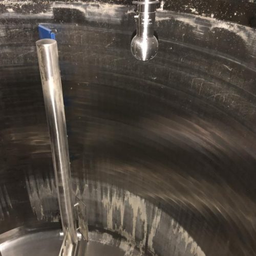 2,500 Gallon Feldmeier S/S Jacketed Sweep Scrape Agitated Tank