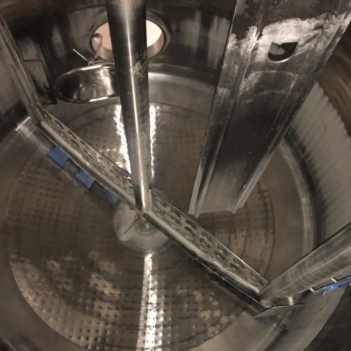 2,500 Gallon Feldmeier S/S Jacketed Sweep Scrape Agitated Tank