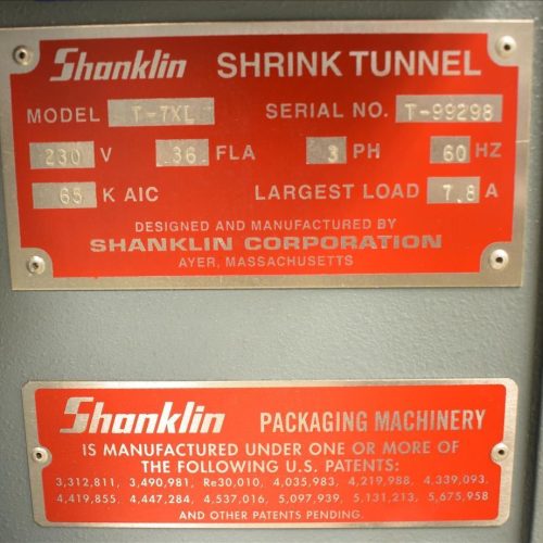 Shanklin Model A26A Automatic L-Bar Sealer with T7XL Heat Shrink Tunnel