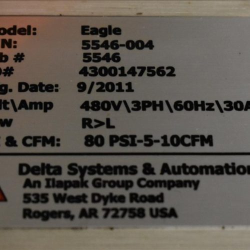 Ilapak Eagle 240 PPM High Speed Registered Film Horizontal Flow Wrapper with Coder