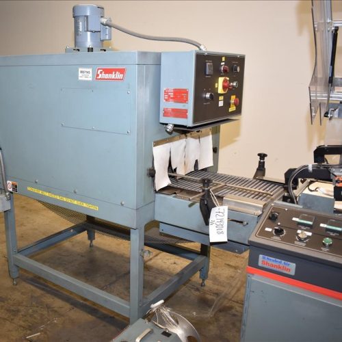 Shanklin Model A26A Automatic L-Bar Sealer with Model T7H Heat Shrink Tunnel