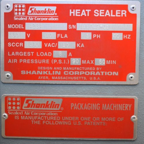 Shanklin Model A26A Automatic L-Bar Sealer with Model T7H Heat Shrink Tunnel