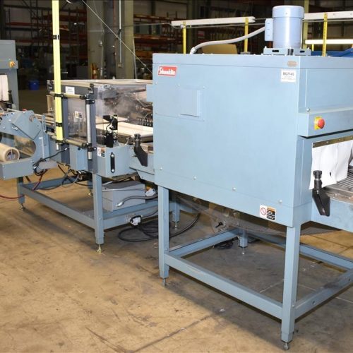 Shanklin Model A26A Automatic L-Bar Sealer with Model T7H Heat Shrink Tunnel