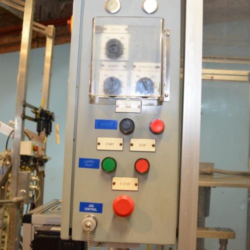 Resina Model NRU40 (8) Quill Inline Spindle Capper with Cap Orientor and Hopper