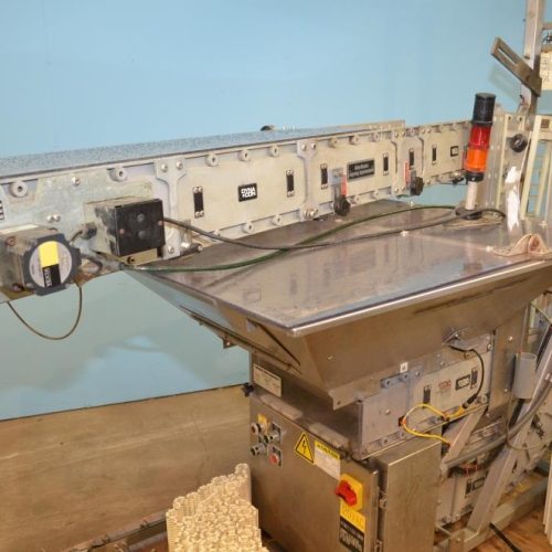 Resina Model NRU40 (8) Quill Inline Spindle Capper with Cap Orientor and Hopper