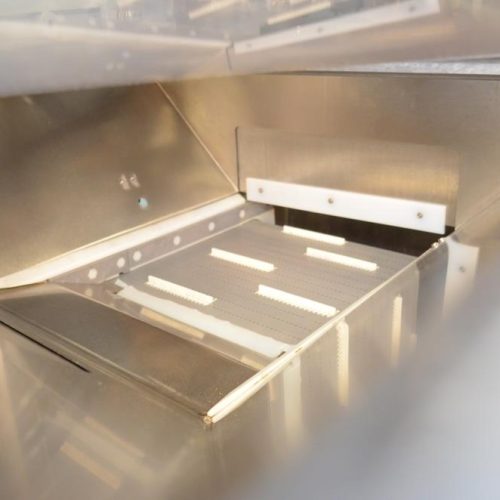 Resina Model NRU40 (8) Quill Inline Spindle Capper with Cap Orientor and Hopper