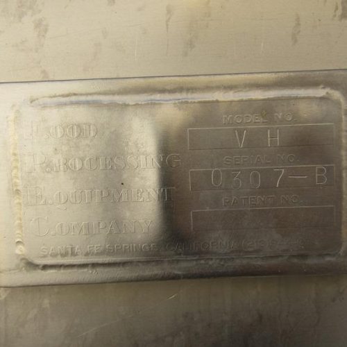 FPEC Model 814 10,000 Pound Dual Shaft S/S Vacuum Paddle Mixer