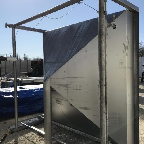 AMFEC 4,000 Pound Dual Shaft S/S Vacuum Paddle Mixer