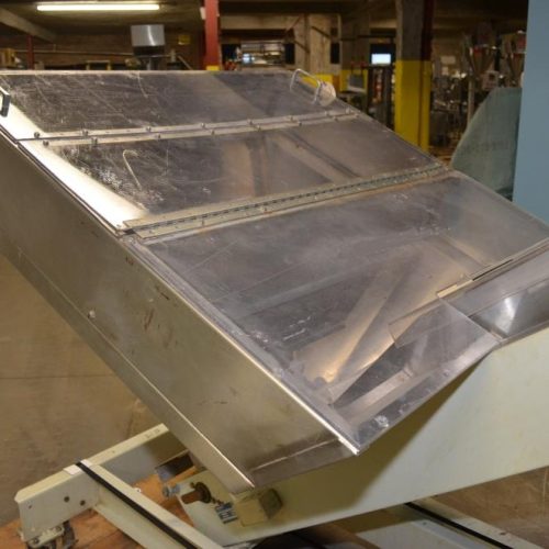 Hoppmann Model EP 8 in W Incline Conveyor with S/S Feed Hopper