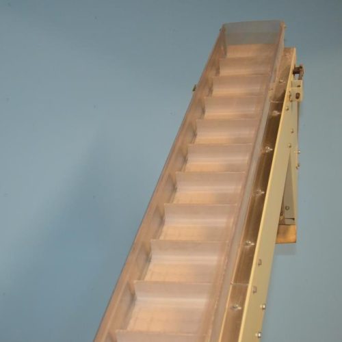 Hoppmann Model EP 8 in W Incline Conveyor with S/S Feed Hopper