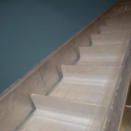 Hoppmann Model EP 8 in W Incline Conveyor with S/S Feed Hopper