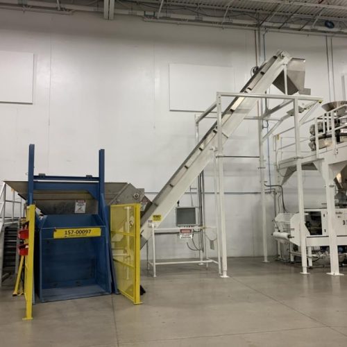 Hayssen and Yamato Complete VFFS Bagging Line w/ Dumper and Checkweigher