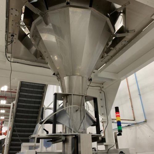 Hayssen and Yamato Complete VFFS Bagging Line w/ Dumper and Checkweigher