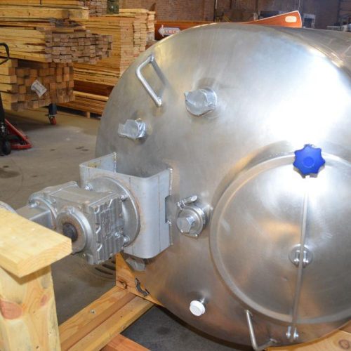 500 Gallon 316 S/S Vertical Single Wall Agitated Tank