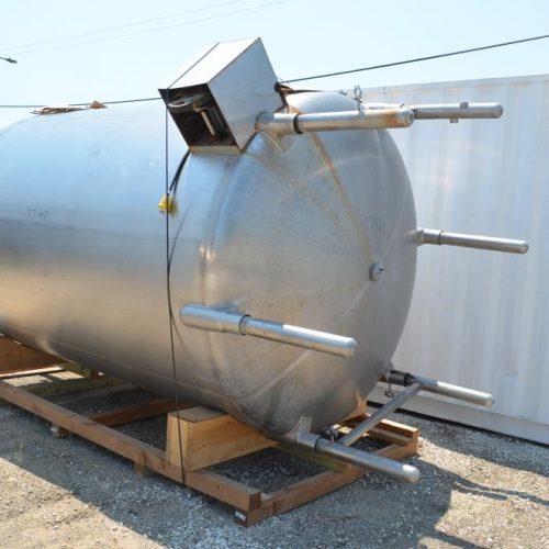 3,000 Gallon Cherry Burrell Vertical S/S Single Wall Agitated Tank