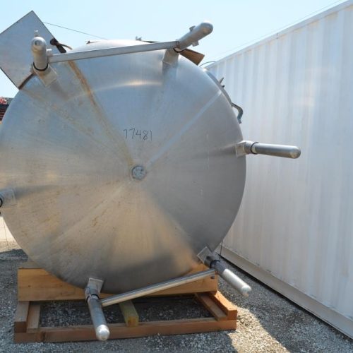 3,000 Gallon Cherry Burrell Vertical S/S Single Wall Agitated Tank