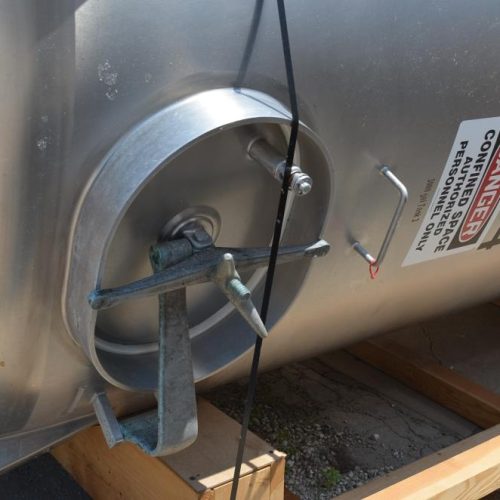 3,000 Gallon Cherry Burrell Vertical S/S Single Wall Agitated Tank