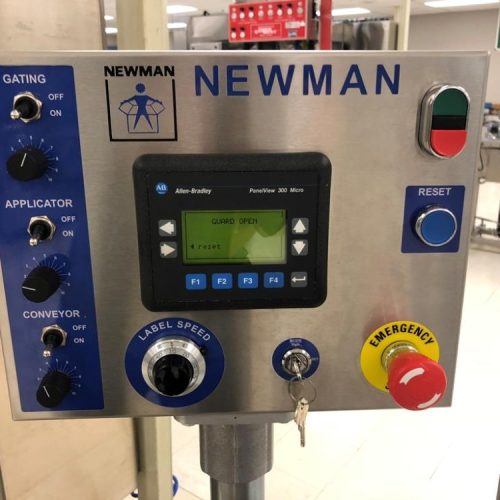 Newman Model NV2 S/S 140 PPM Wrap Around Pressure Sensitive Labeler