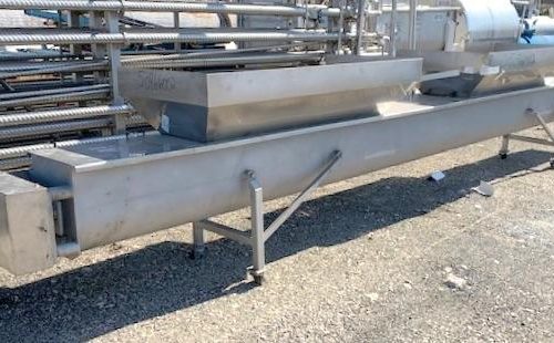 16.5 in Diameter x 20 ft Long S/S Screw Conveyor