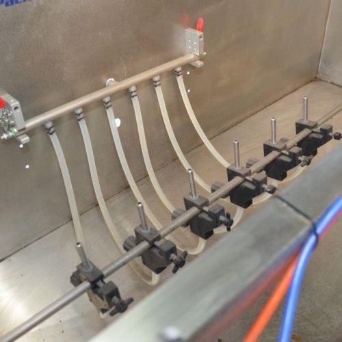 Accutek Model 50BR1L02 (6) Head S/S Pneumatic Bottle Rinser