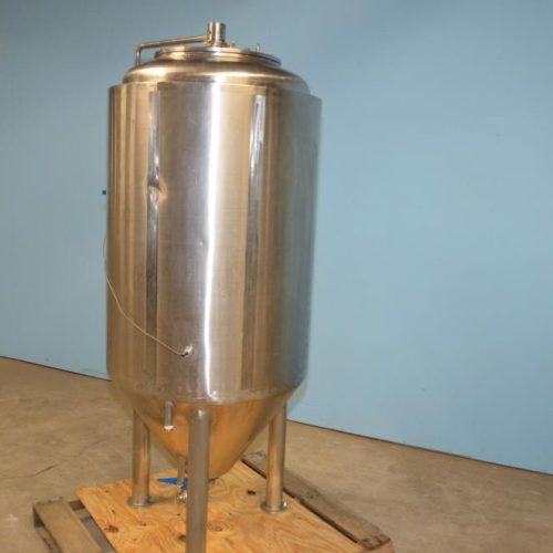 3.5 BBL Capacity Allied Beverage Vertical S/S Jacketed Fermenter Tank
