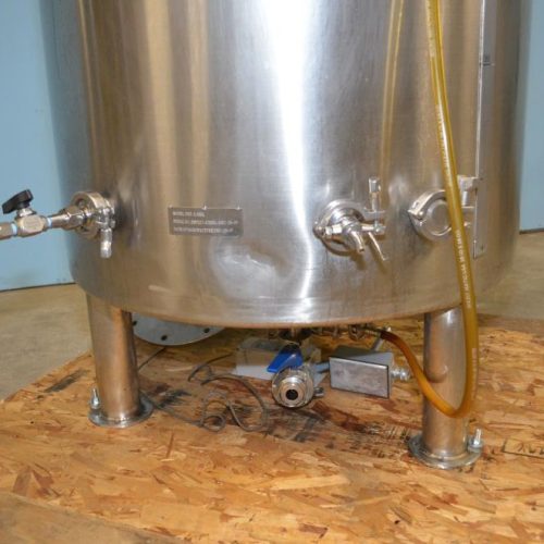 3.5 BBL Capacity Allied Beverage Model BBT3.5BBL Vertical S/S Jacketed Brite Tank