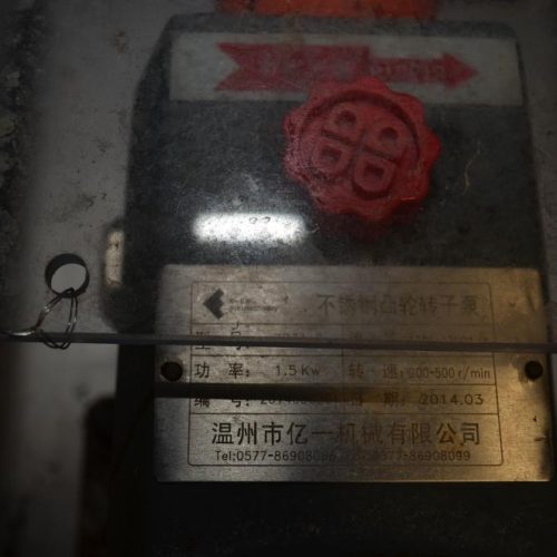 3.5 HP S/S Positive Displacement Pump