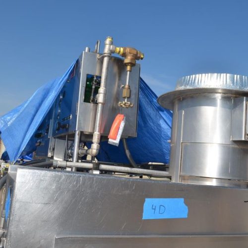 21 ft L x 1 Meter W  S/S Straight Line Freeze Tunnel with Wire Mesh Belt