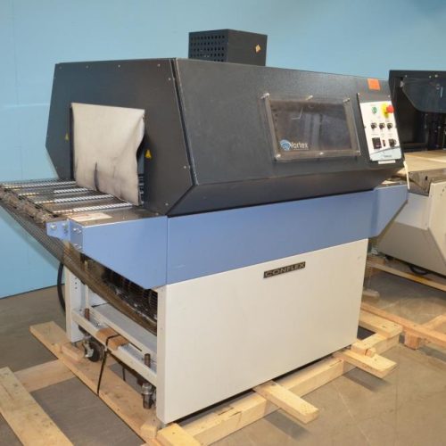 Conflex Model Fusion Continuous Motion Side-Seal Shrink Wrapper w/ Heat Shrink Tunnel