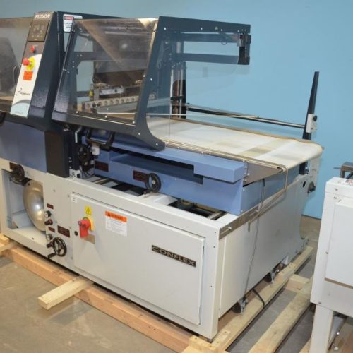 Conflex Model Fusion Continuous Motion Side-Seal Shrink Wrapper w/ Heat Shrink Tunnel