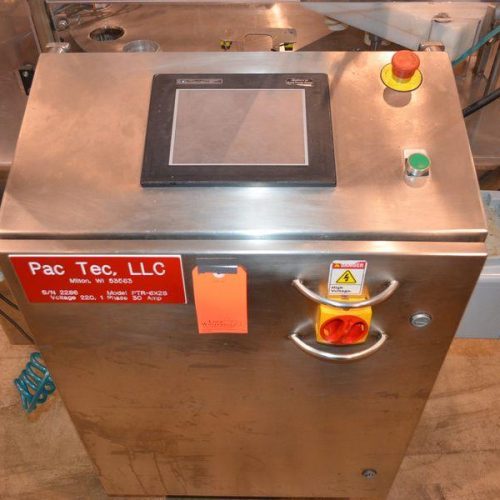 Pac Tec Model PTR6X2S (2) Head S/S Rotary Cup Filler with Sealer