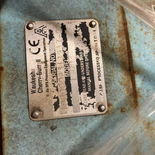 Waukesha Model 180U2 10 HP S/S Positive Displacement Pump