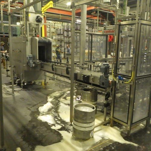 Complete Comac S/S 75 Half-Barrels Per Hour Keg Filling Line