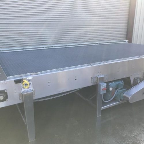 Nercon 8 ft Wide x 16 ft Long S/S Bi-Directional Accumulation Table