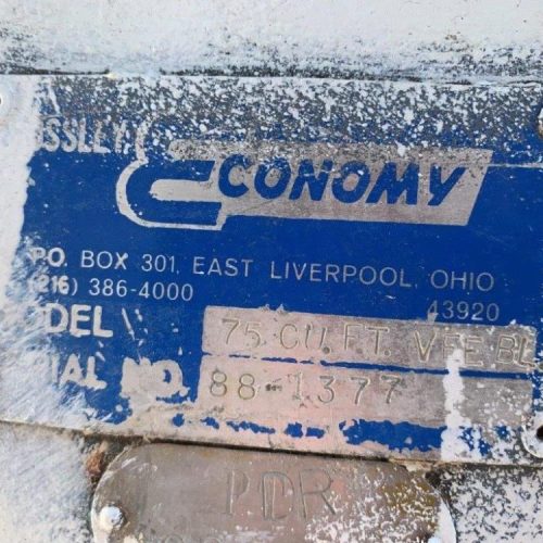 Crossley Economy 75 Cu Ft S/S Twin Shell V Blender with Intensifier Bar